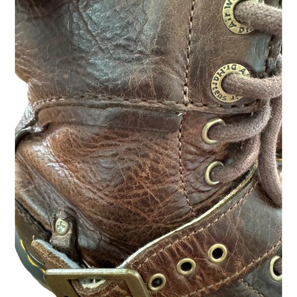 Dr Martens Triumph 1460 Dark Brown with strap and buckle size 7 ladies - Picture 10 of 12